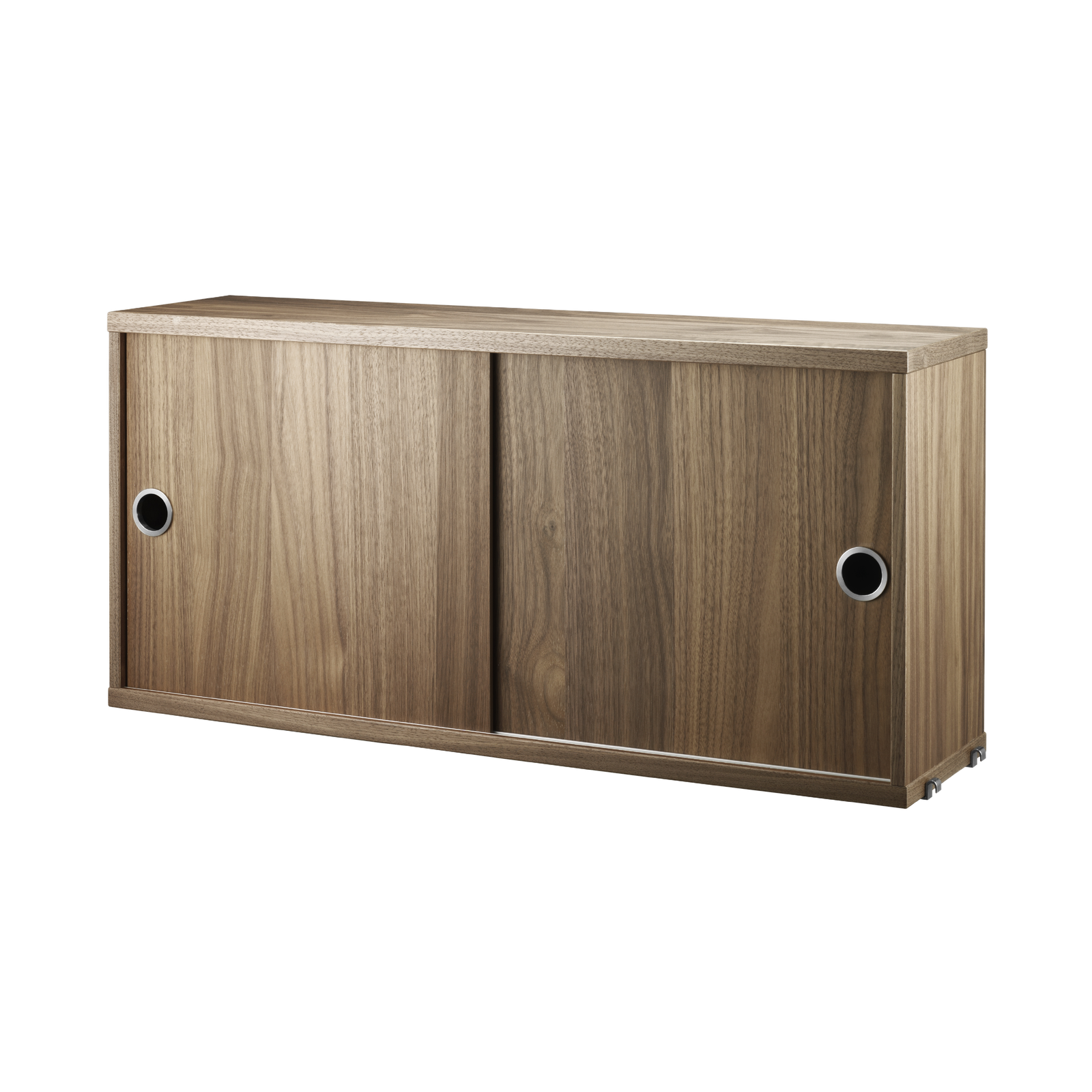String Cabinet with Sliding Doors 78x37x20 Walnut