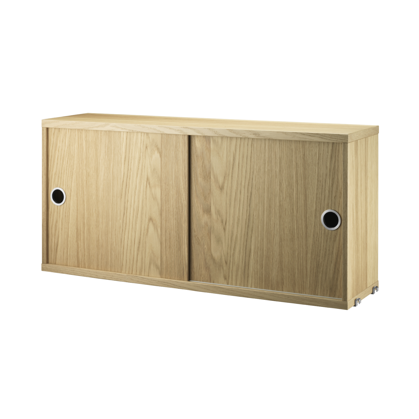 String Cabinet with Sliding Doors 78x37x20 Oak