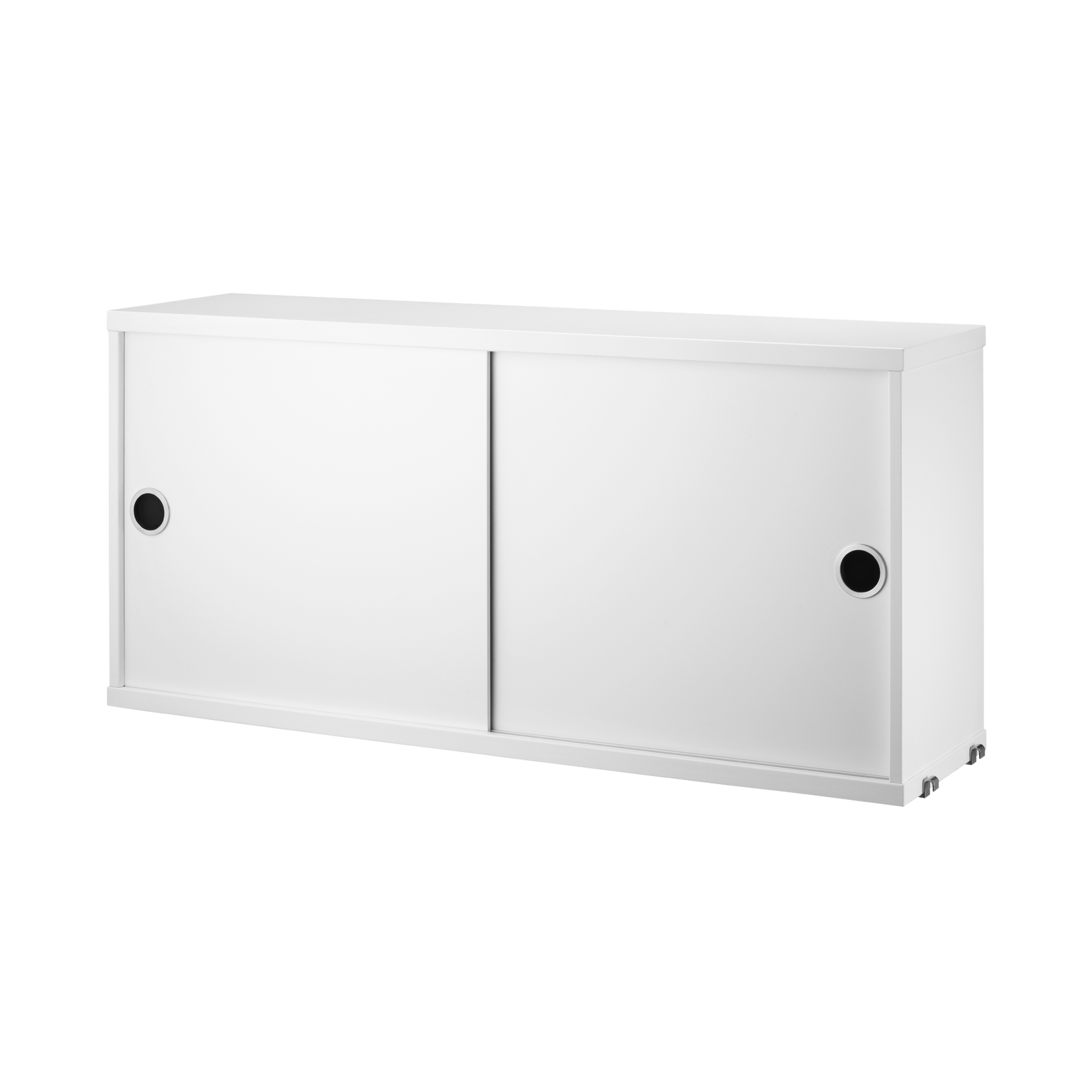 String Cabinet with Sliding Doors 78x37x20 White