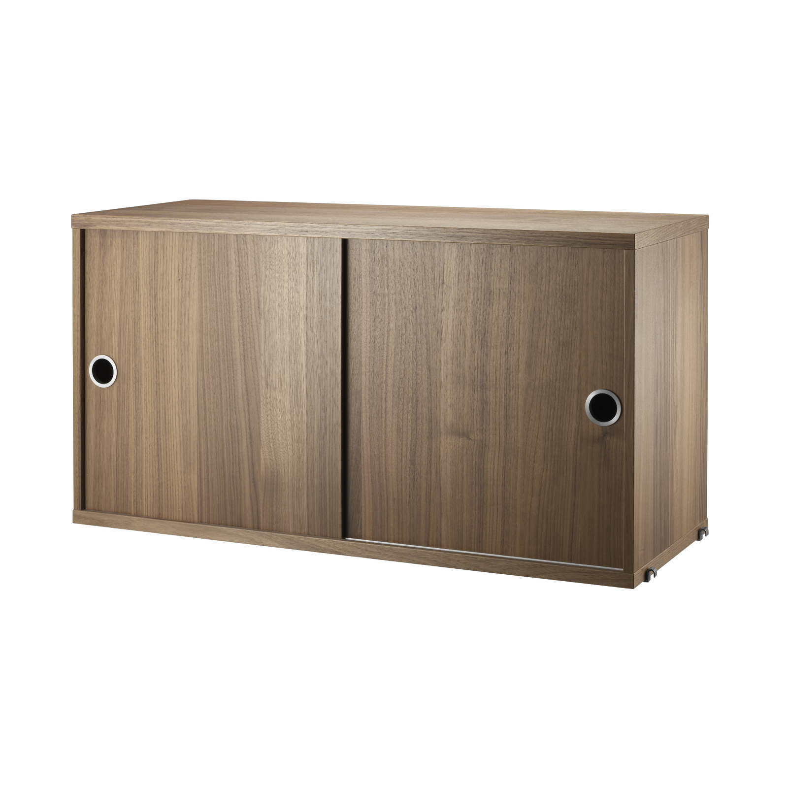 String Cabinet with Sliding Doors 78x42x30 Walnut