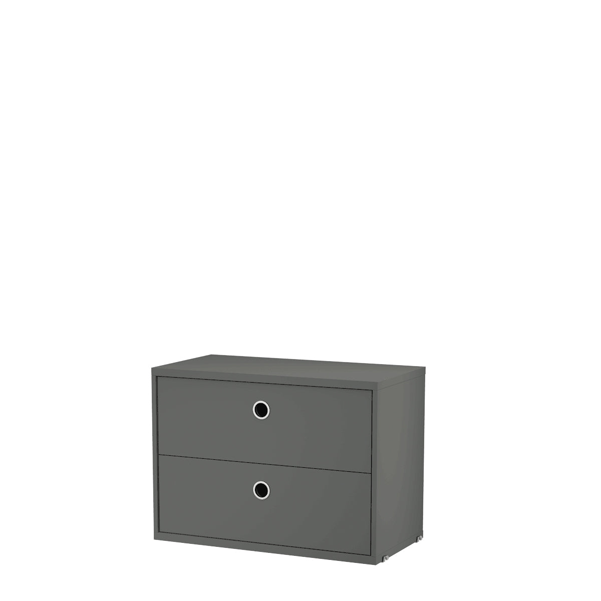 String Chest of Drawers 58x42x30 Dark grey