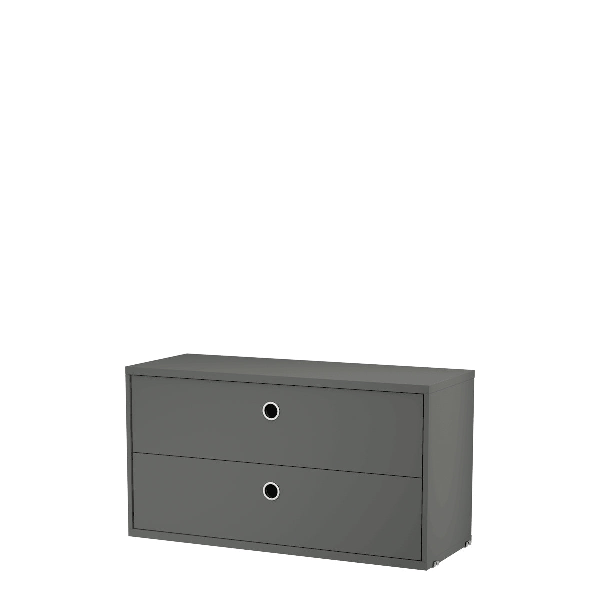 String Chest of Drawers 78x42x30 Dark grey