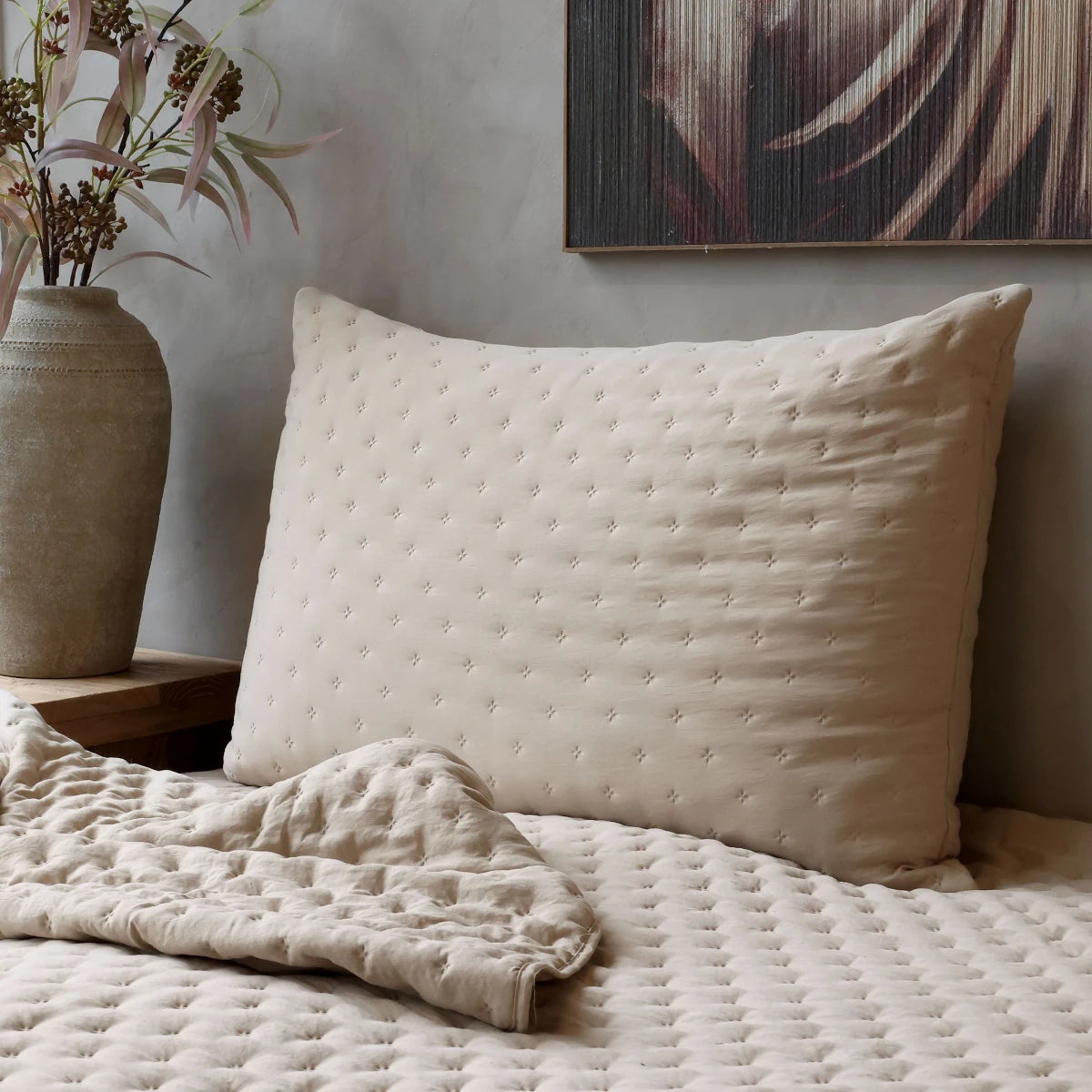 Chic Antique Soft Quilt gavlpude - hør - 60x90