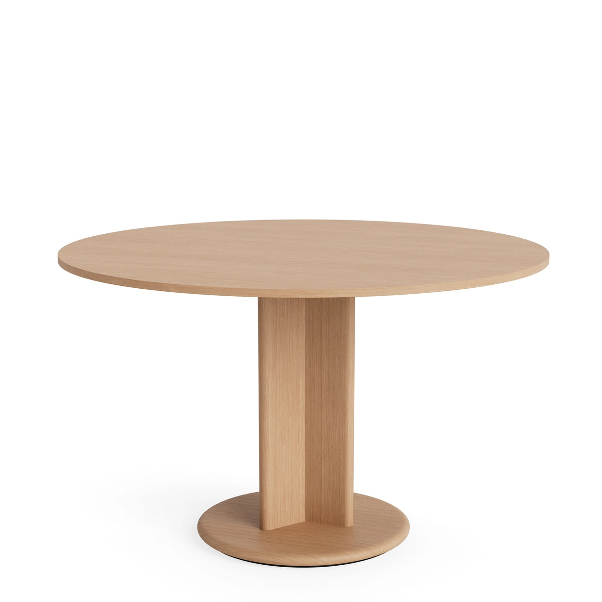 HAY Chisel 29 Table - Round Column Base - Oak - Ø120