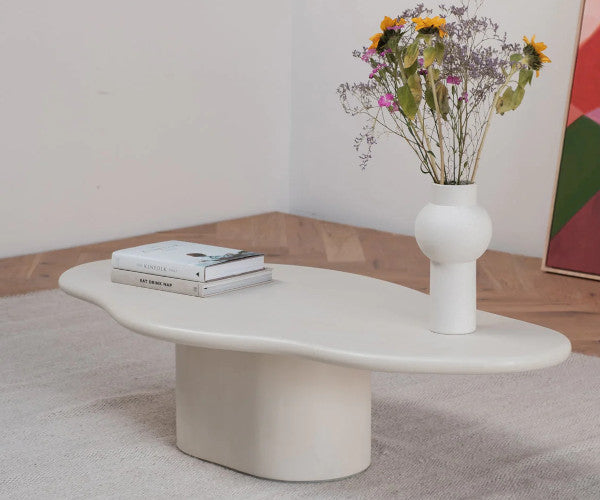 Verdon Cian Organic sofabord - 110x70 - latte stoneskin