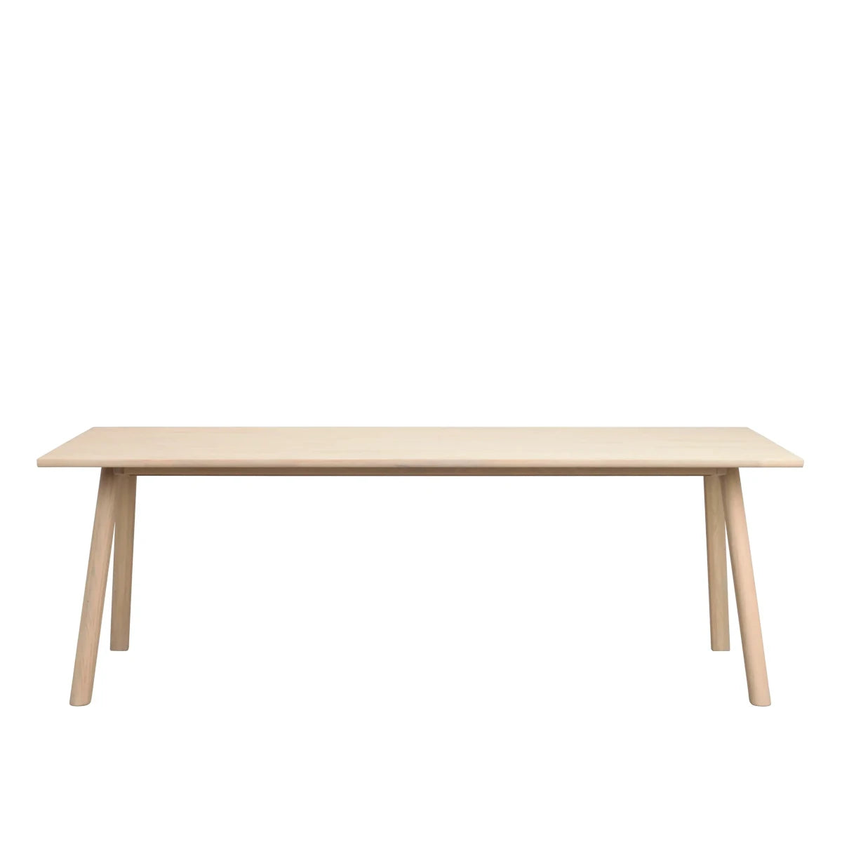 Rowico Clapperton spisebord - 220x95 - hvidpigmenteret eg