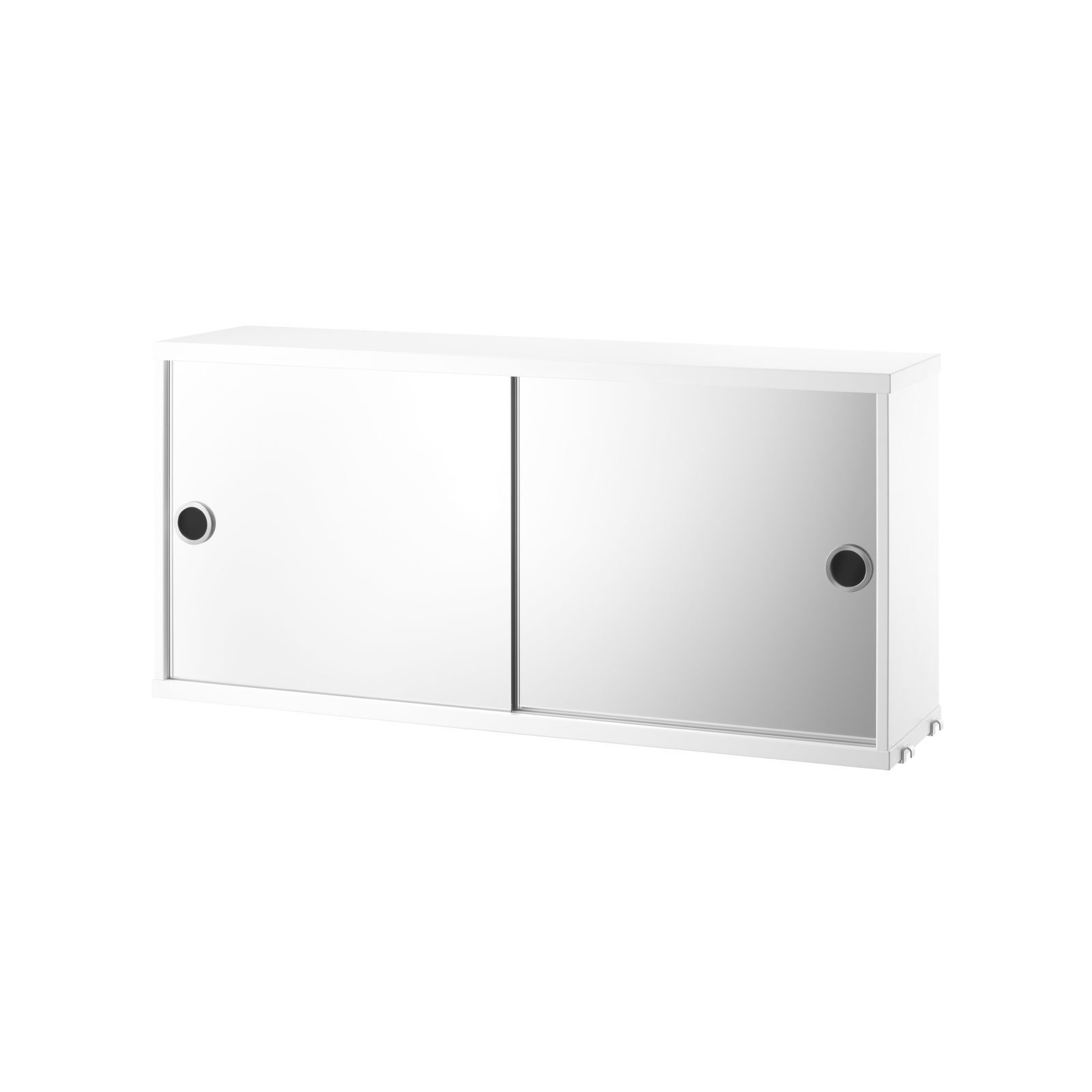 String cabinet with two mirror doors 78x37x20 White