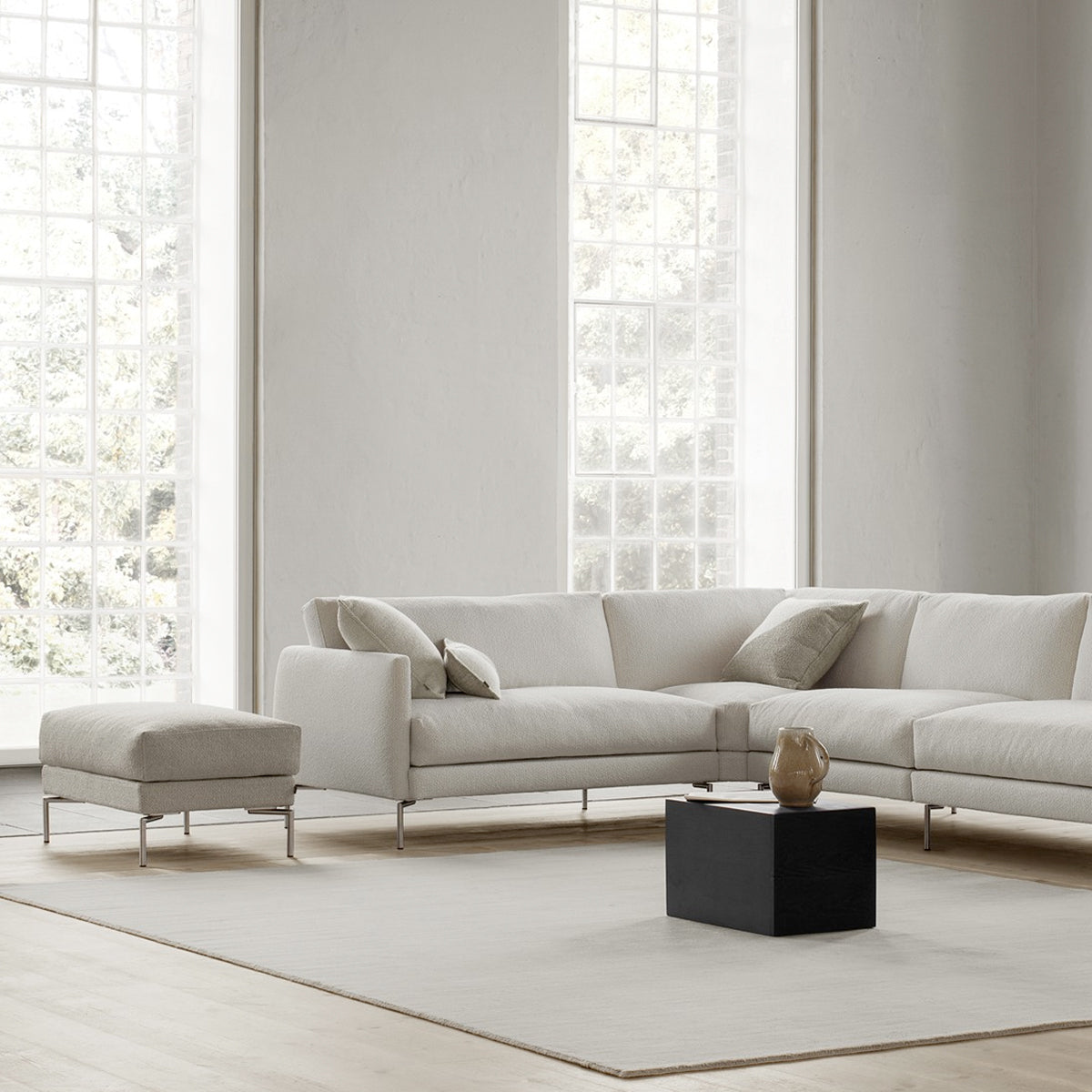 Juul 911 Hjørnesofa - 216x296cm - Drum 17