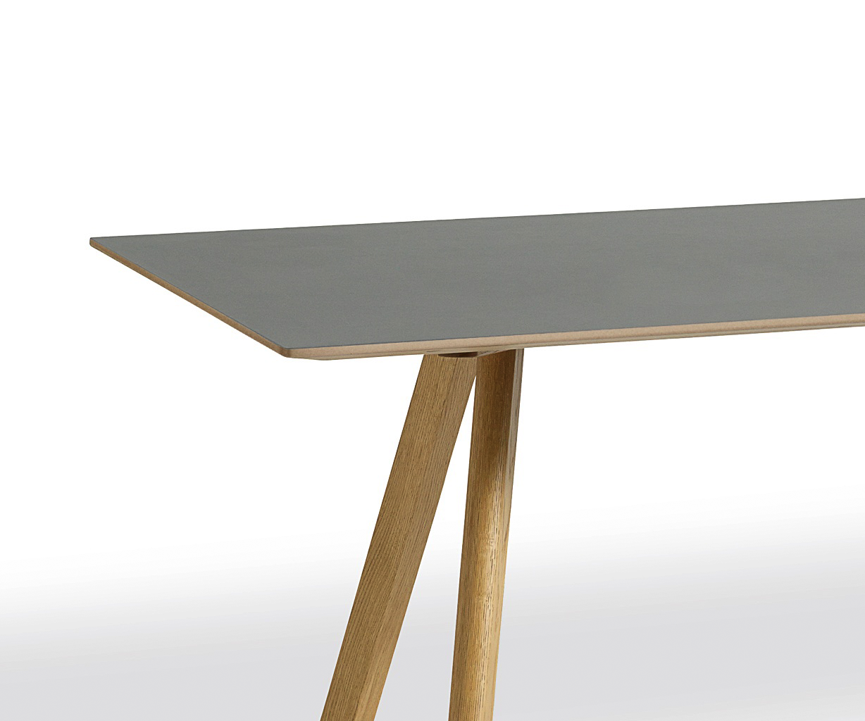 HAY CPH 30 Table - 200x90cm - Eg - Grå Linolium