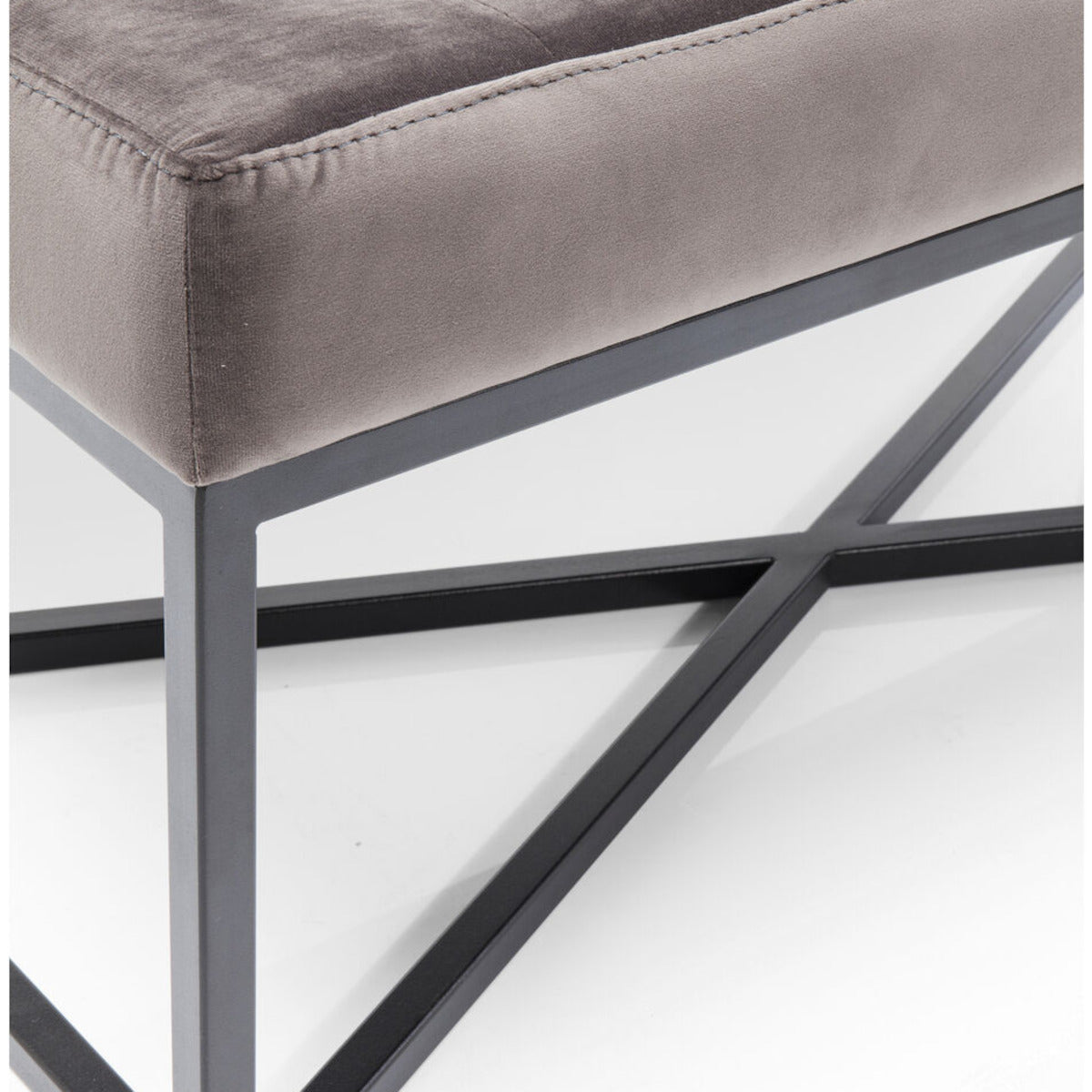 Kare Design Crossover bænk - grey/black - 150x40