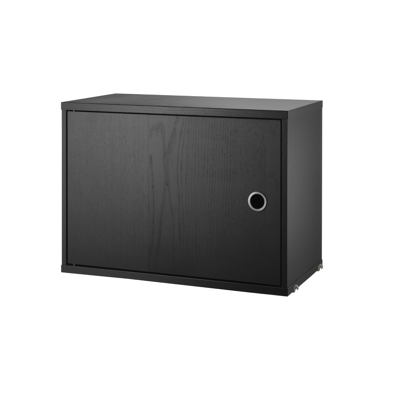 String Cabinet Swing Door  58x42x30 Black Stained Ash