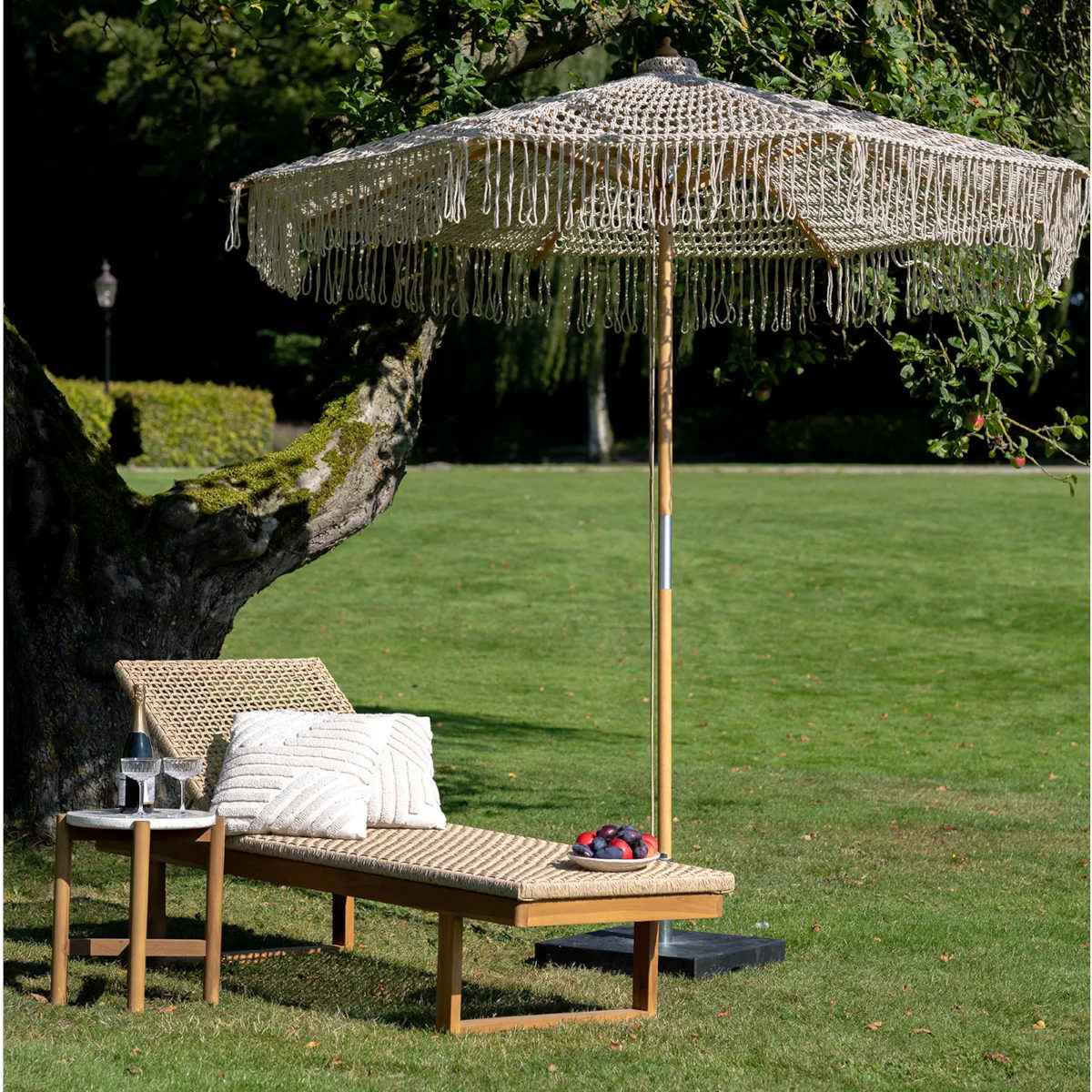 Derby solseng - teak / polyrattan