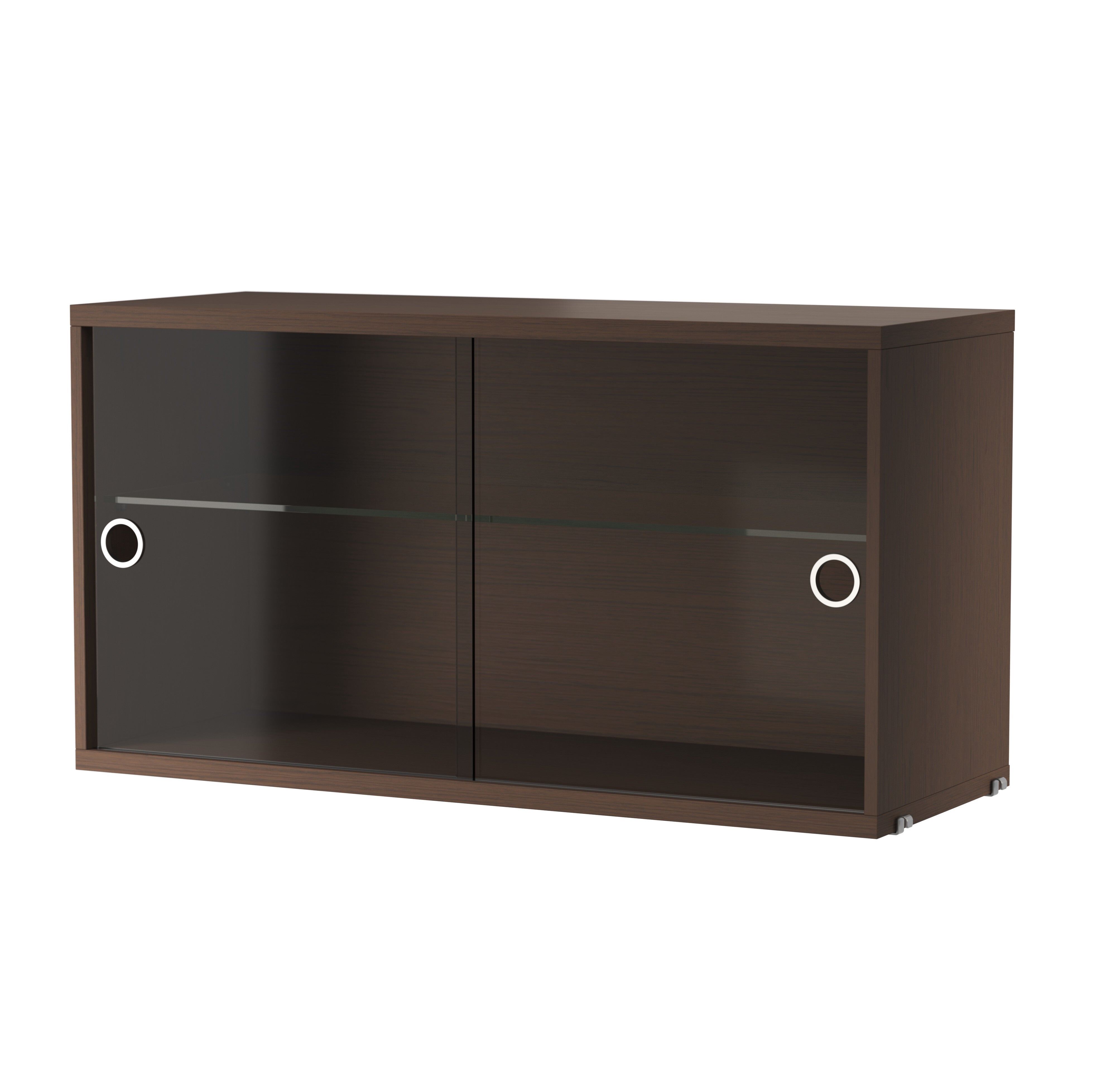 String Display Cabinet w78 x d30 x h42 cm - Dark Oak