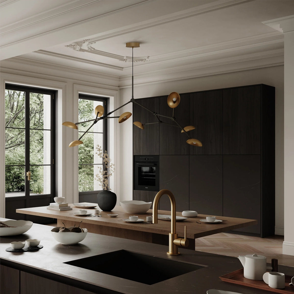 101 CPH Drop Chandelier - brass