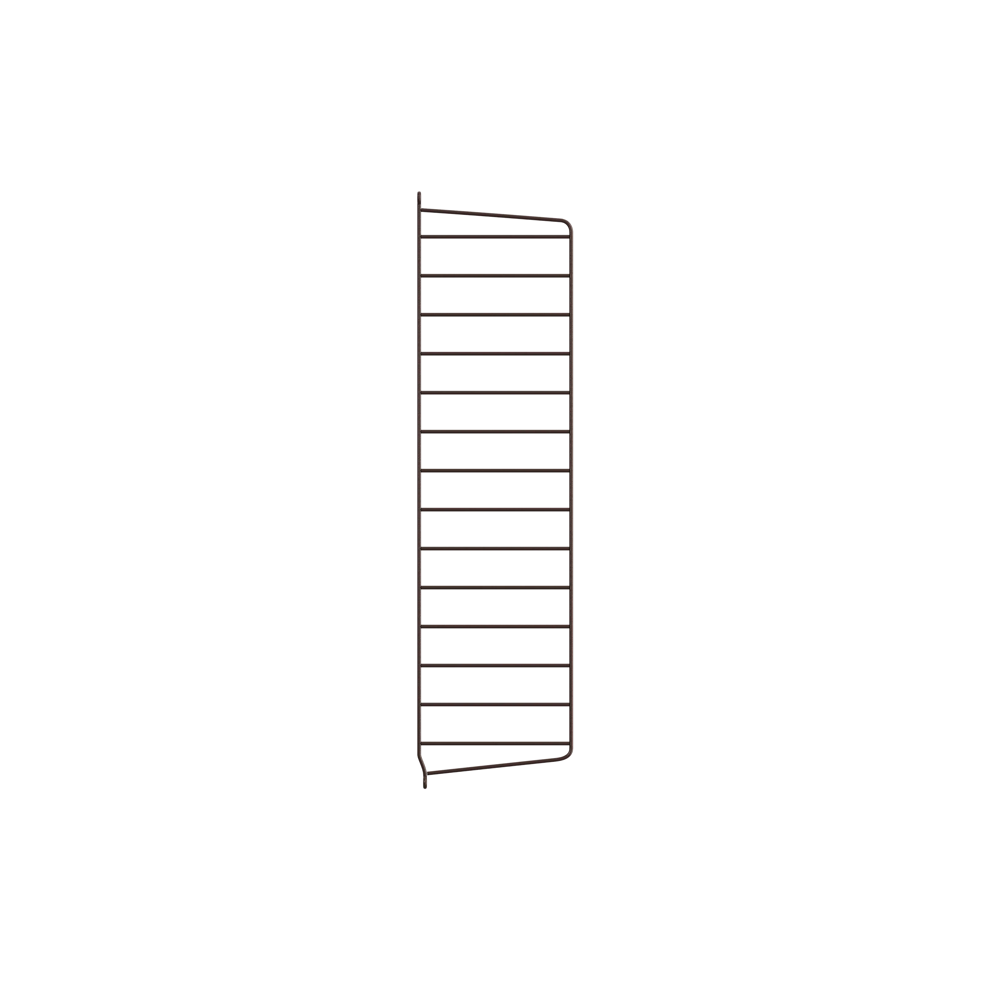 String Wall Panel D20 x H75, Dark brown, 1-pack
