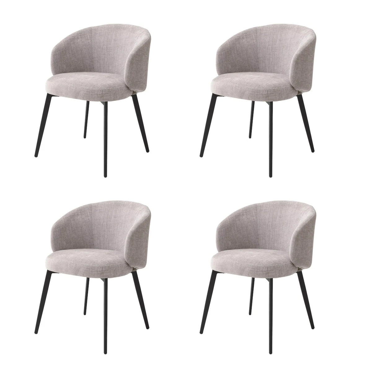Eichholtz Lloyd Armstol - Sisley Grey - 4 stk. Samlet - DEMO.