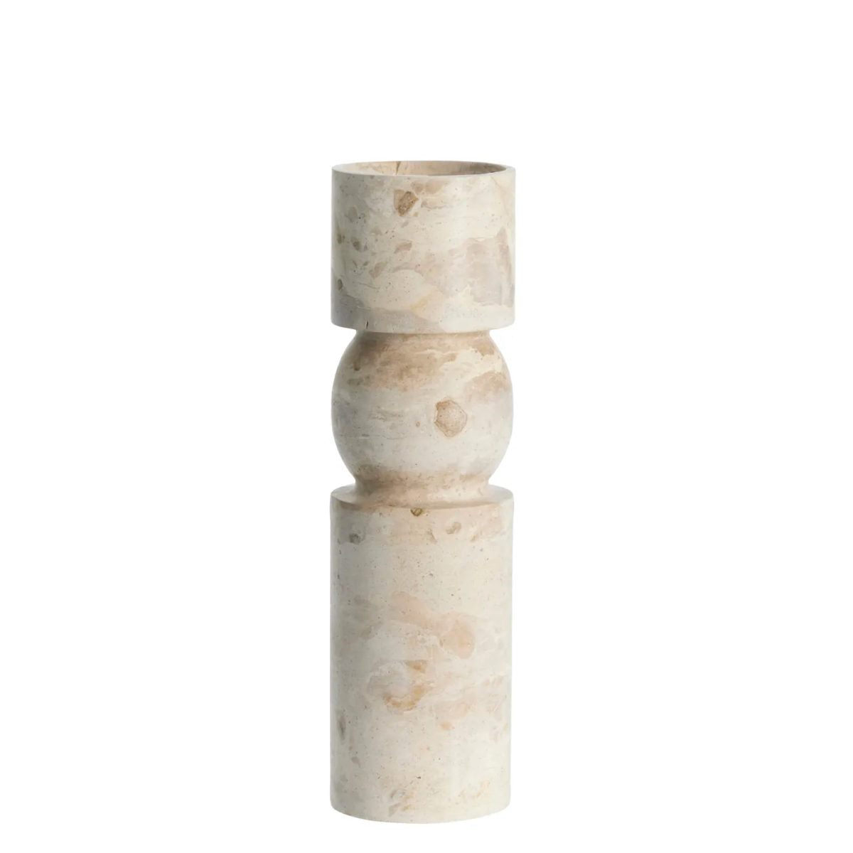 Lene Bjerre Ellia marmor lysestage - sand - 30 cm