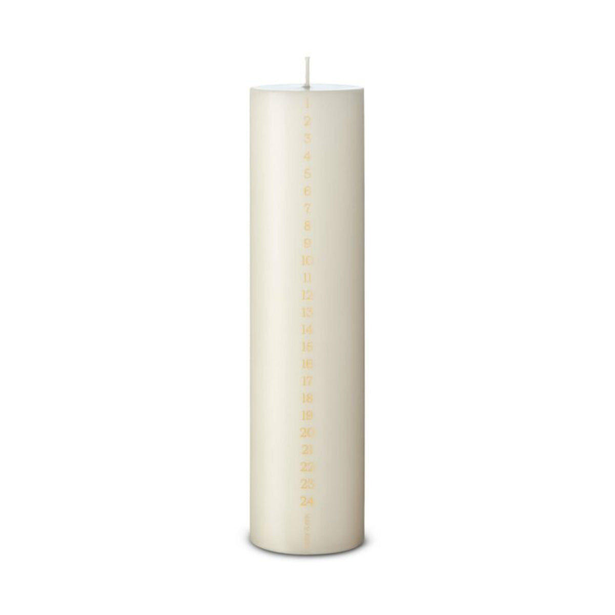 ester og erik kalenderlys - 25x6 - ivory/gold