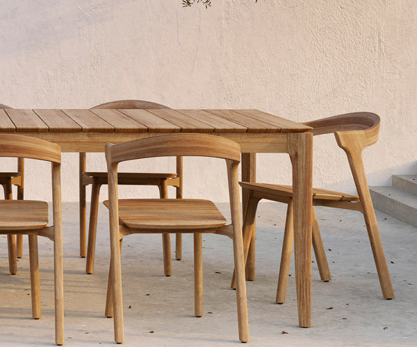 Ethnicraft - Teak Bok Outdoor Dining Table - 200x100cm.