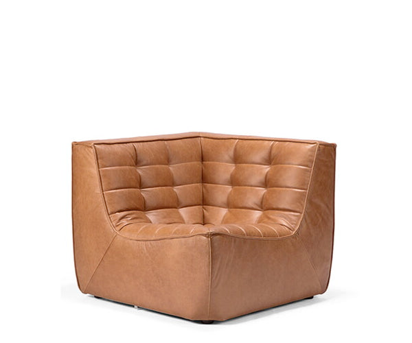 Ethnicraft N701 sofa - Corner - Old Saddle
