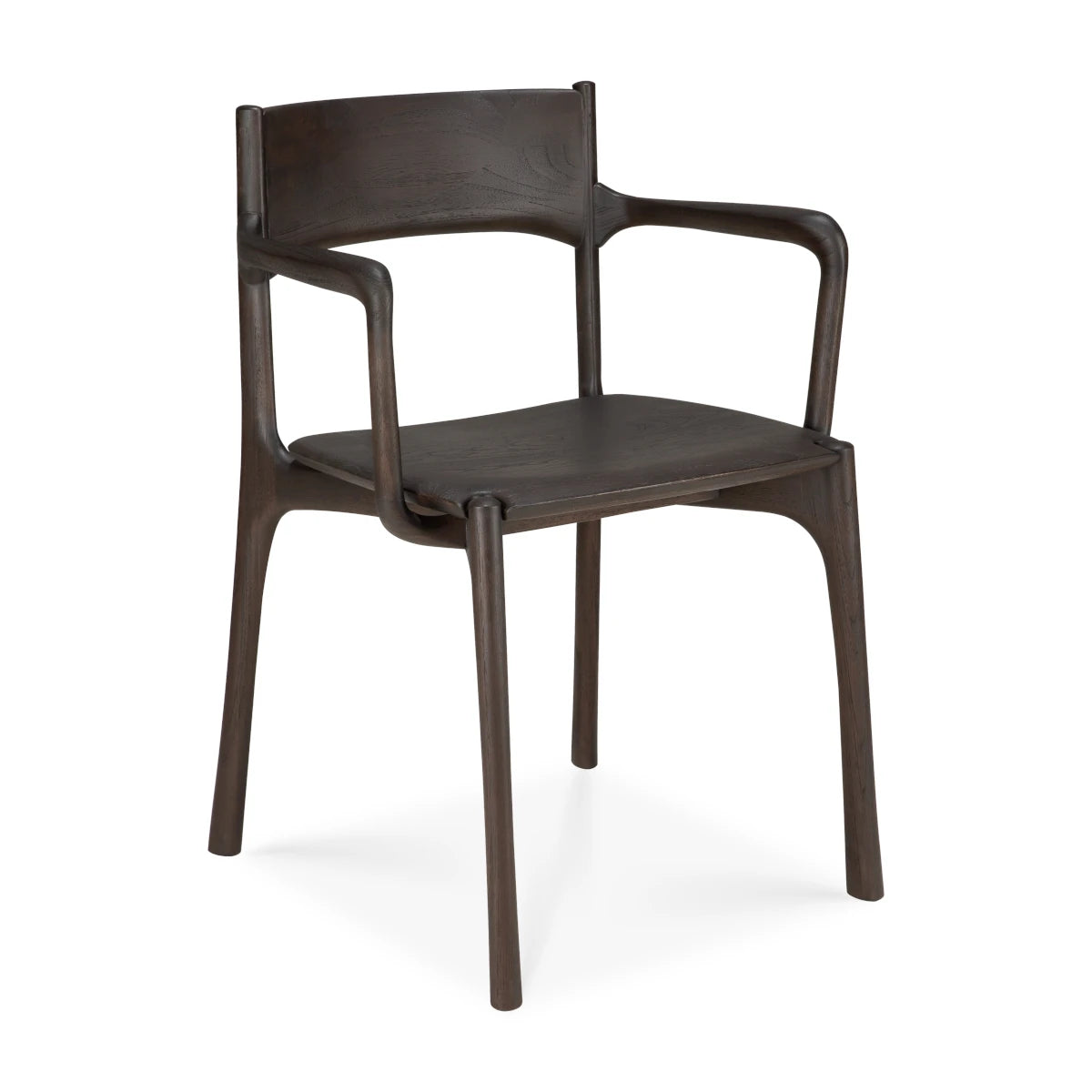 Ethnicraft PI Spisestol m. arm - Teak - Dark Brown