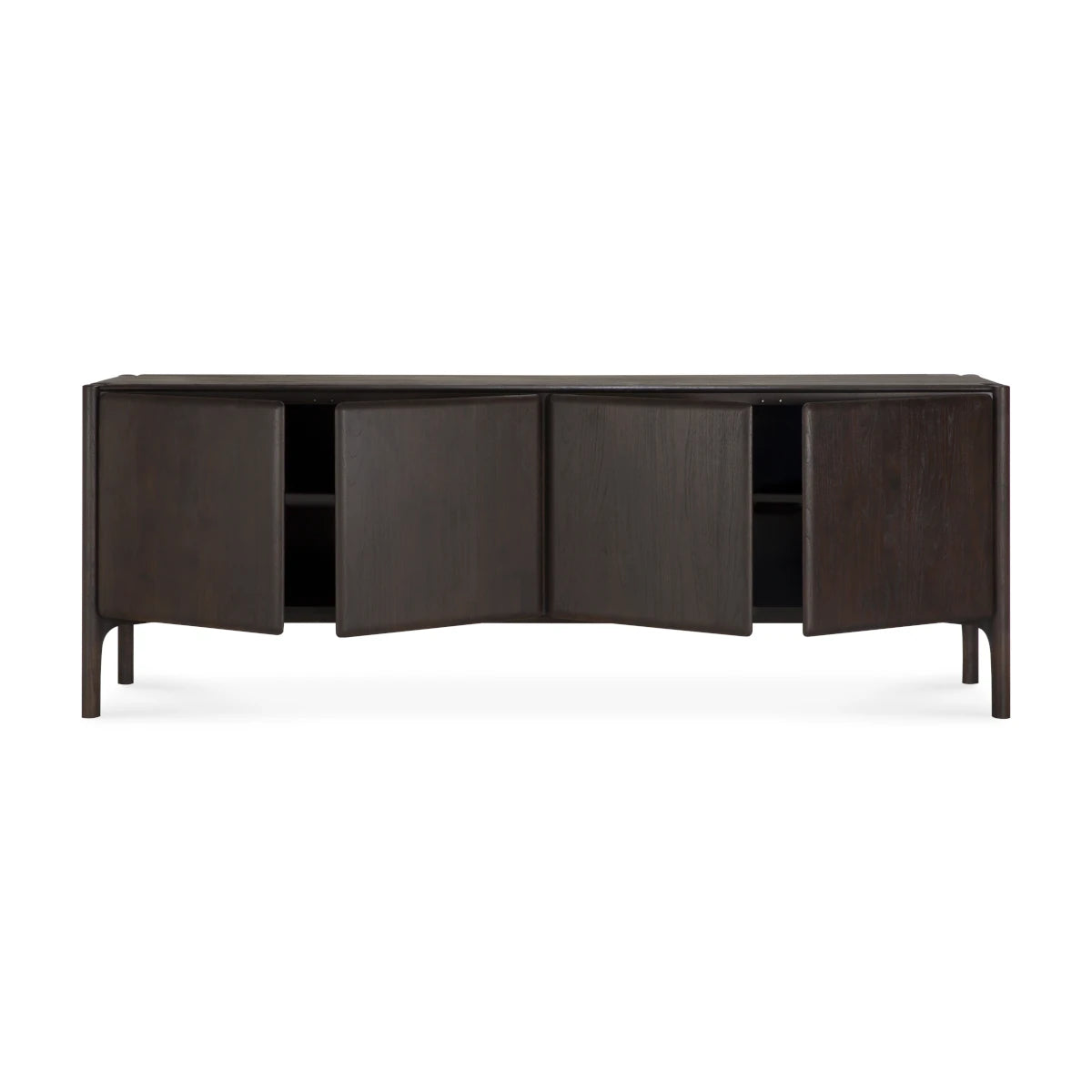 Ethnicraft PI Sideboard - 230cm. - Teak - Dark Brown