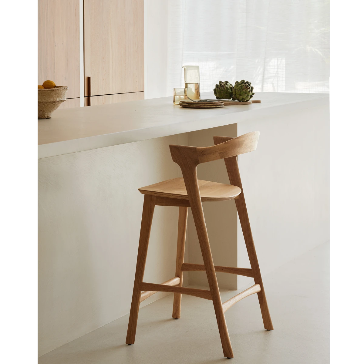 Ethnicraft Oak Bok Barstol