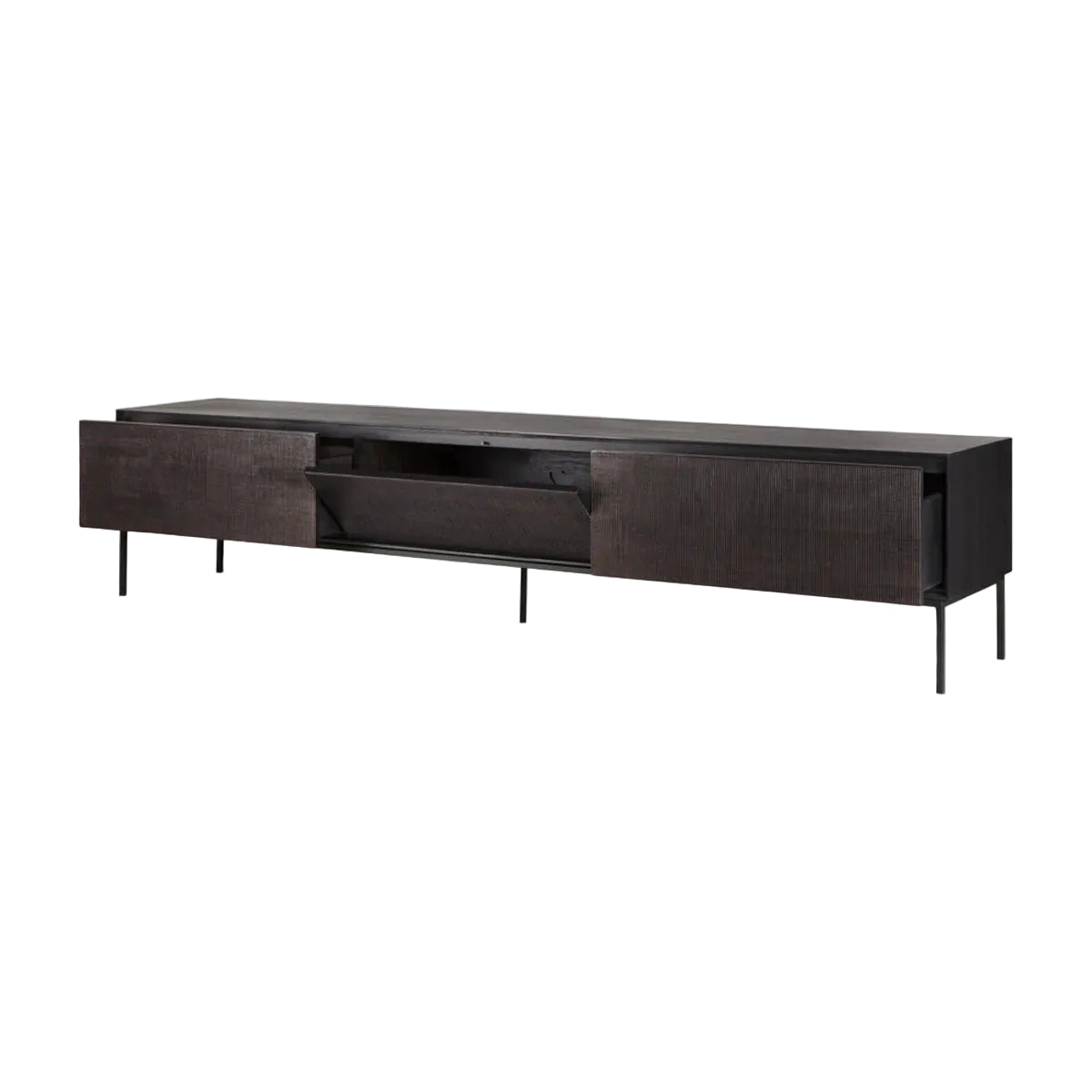 Ethnicraft Grooves TV-skænk - 242 cm