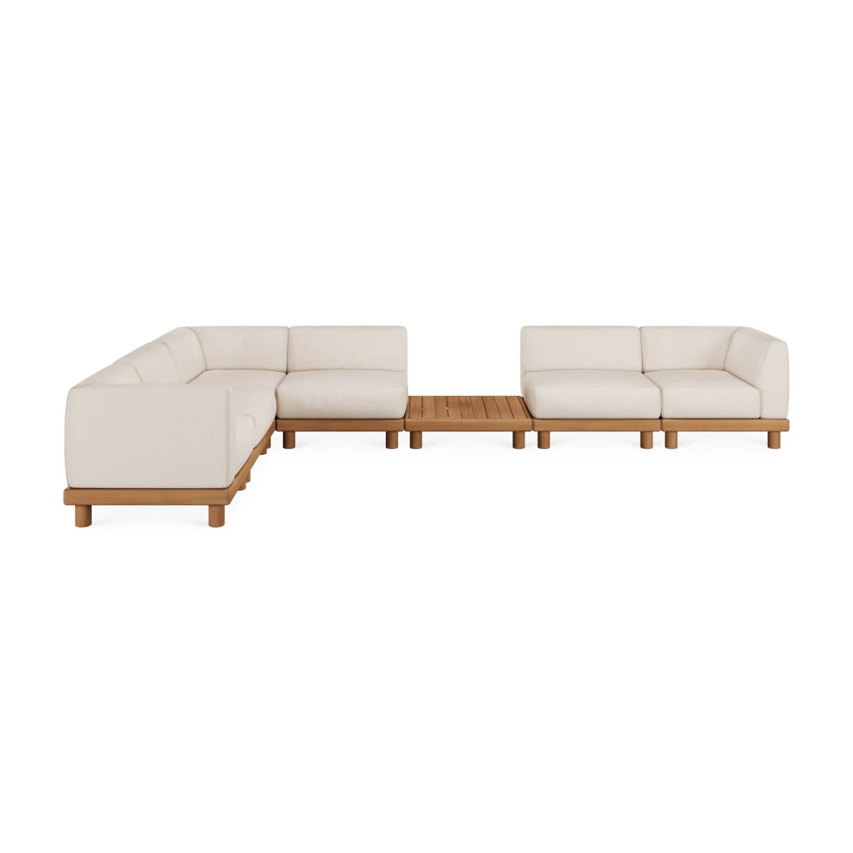 Ethnicraft Monocle Outdoor Modular Sofa Set 4 - 415x249cm.