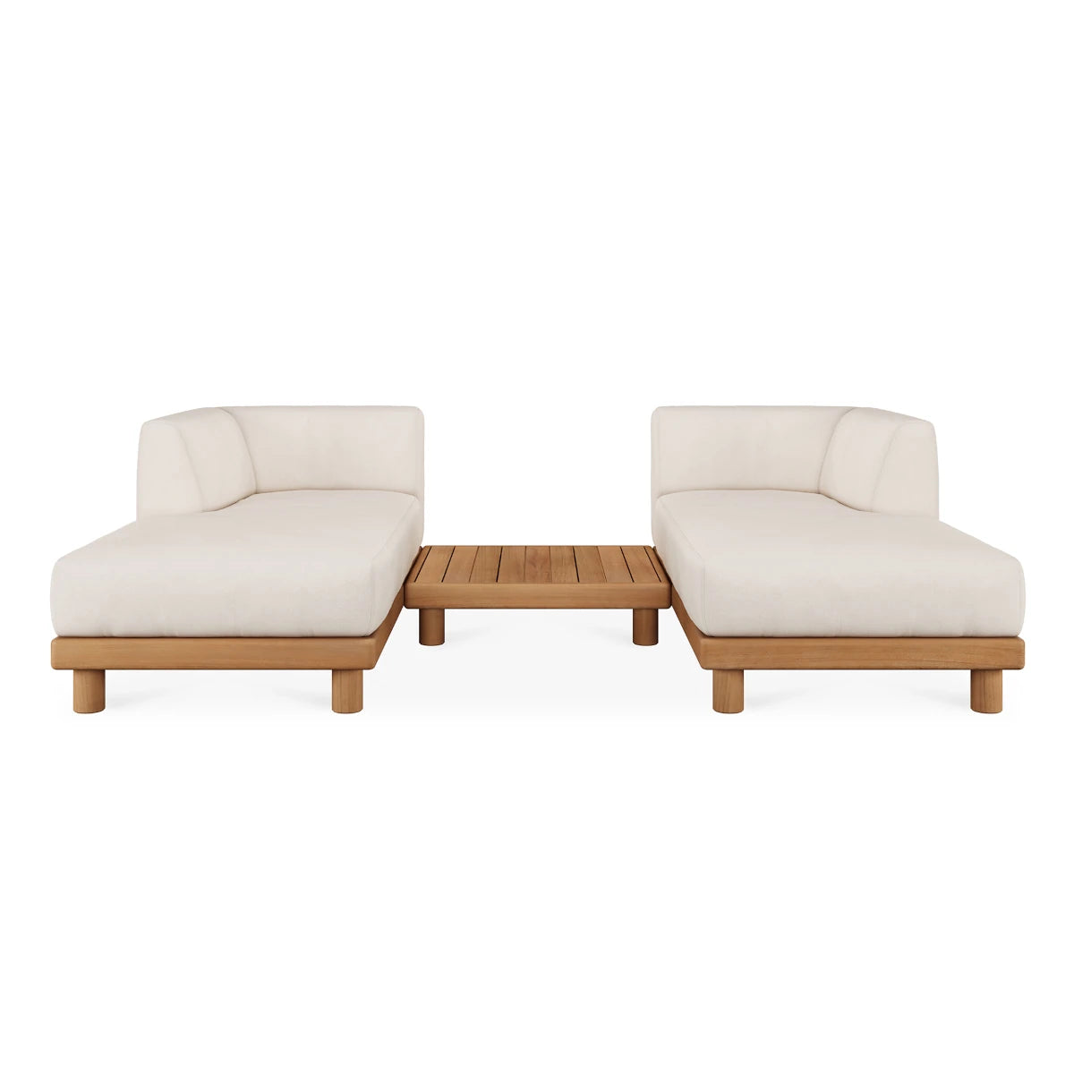 Ethnicraft Monocle Outdoor Modular Sofa Set 5 - 249x166cm.