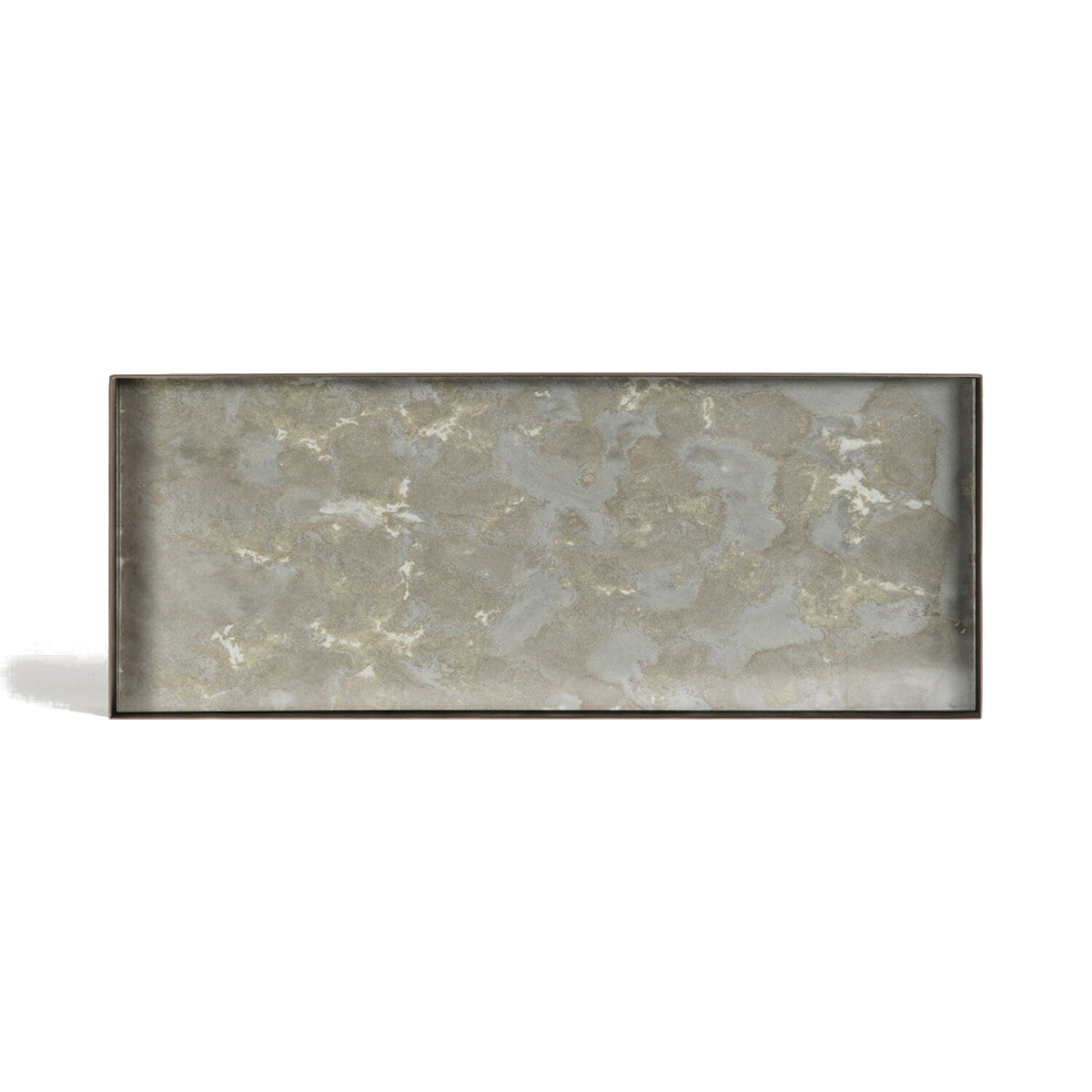 Ethnicraft Organic Glass Tray - Fossil - 46x18cm