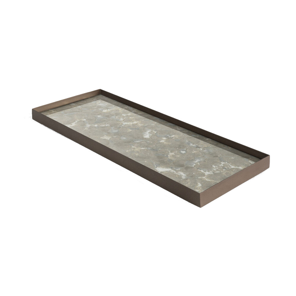 Ethnicraft Organic Glass Tray - Fossil - 46x18cm
