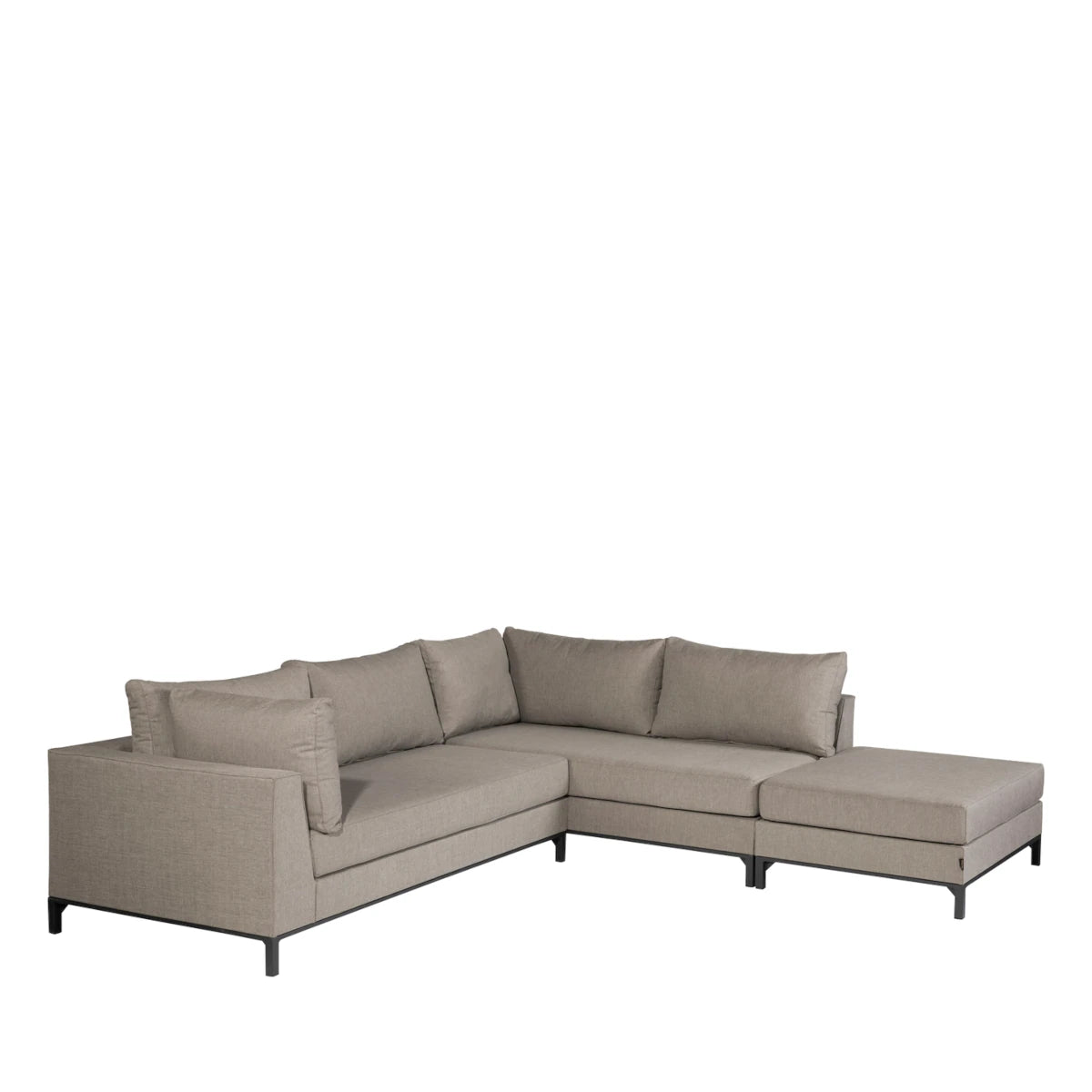 Exotan Sicilie Outdoor sofa - taupe - højrevendt