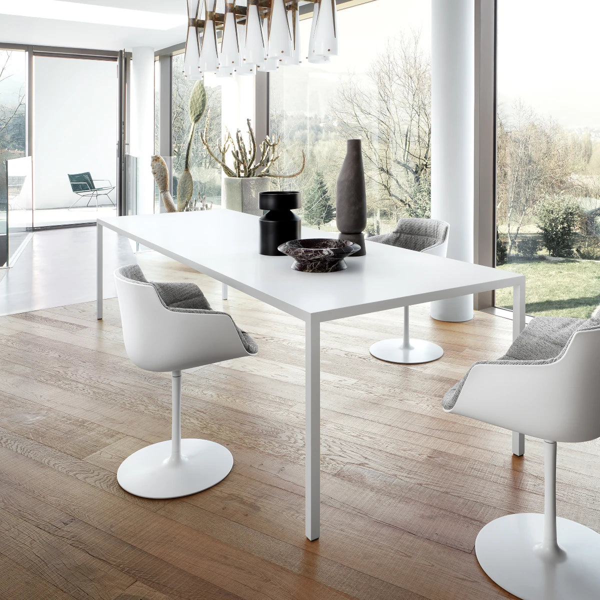 MDF Italia Flow Armchair - Søjleben - Frontpolster - Savanna Stof