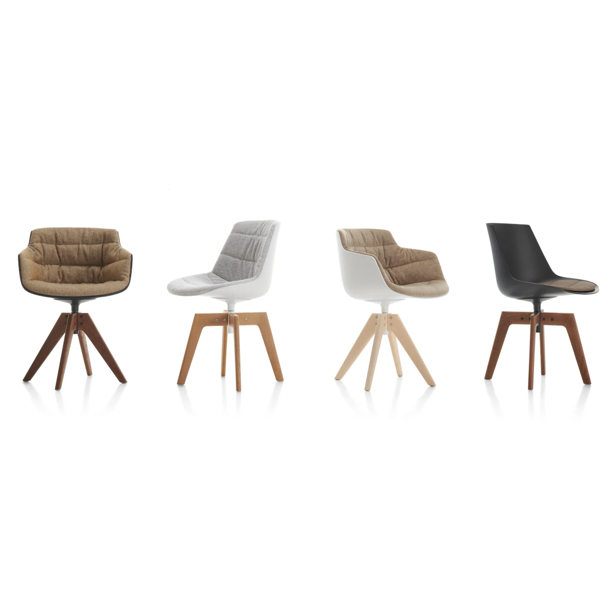 Mdf Italia Flow Chair - 4 Træben - Frontpolstret