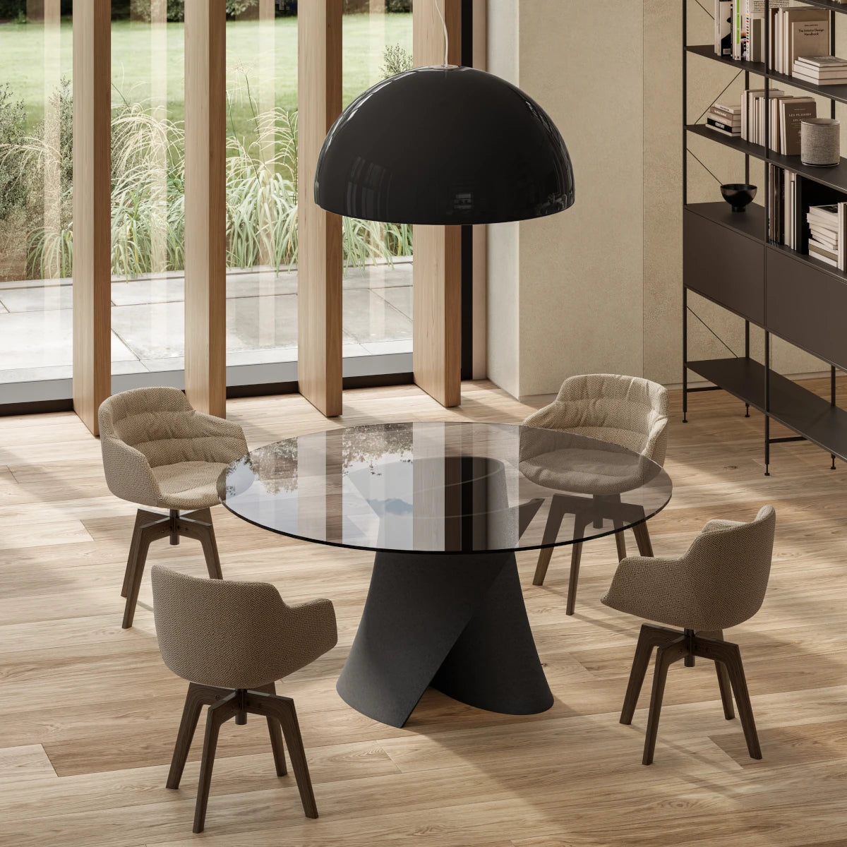 Mdf Italia Flow Armchair - 4 Træben - Frontpolstret - Etis Stof