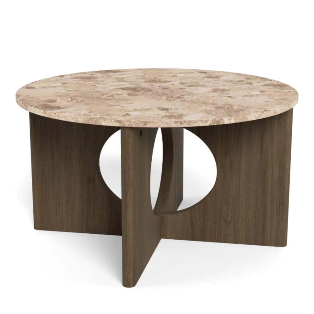 Foley sofabord - 80 - latte brown marmor / brun eg