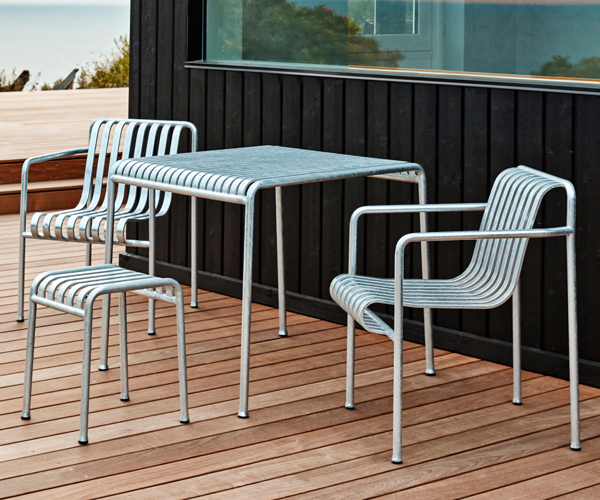 HAY Palissade Spisebord - 82.5x90 - Galvaniseret