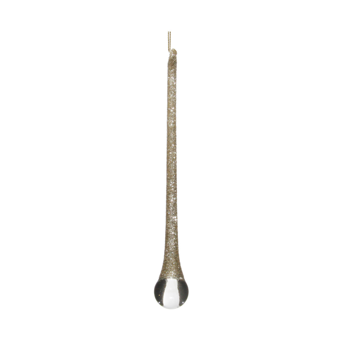 Shishi Drop ornament - champagne - 15 cm
