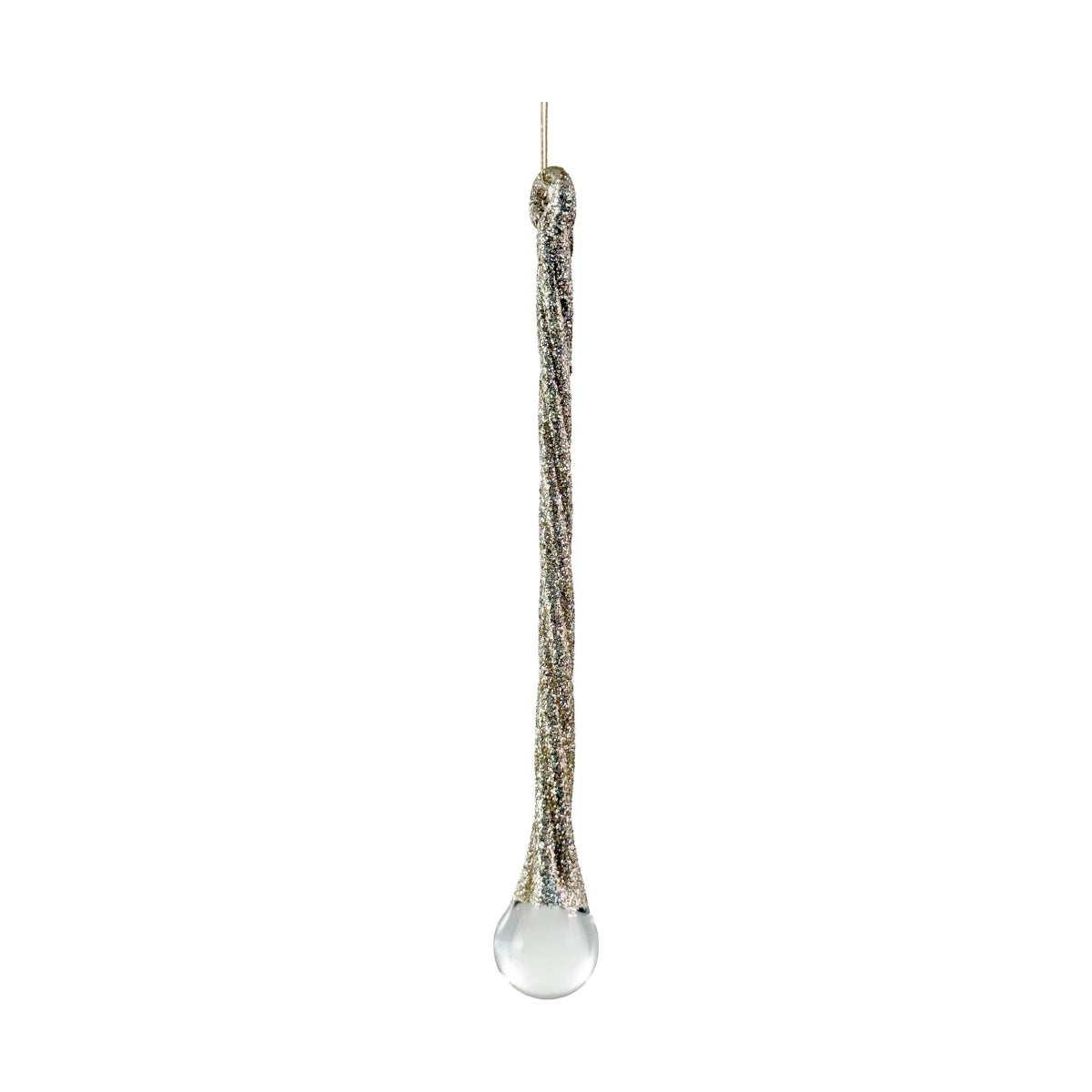Shishi Glas dråbe - champagne glitter - 15