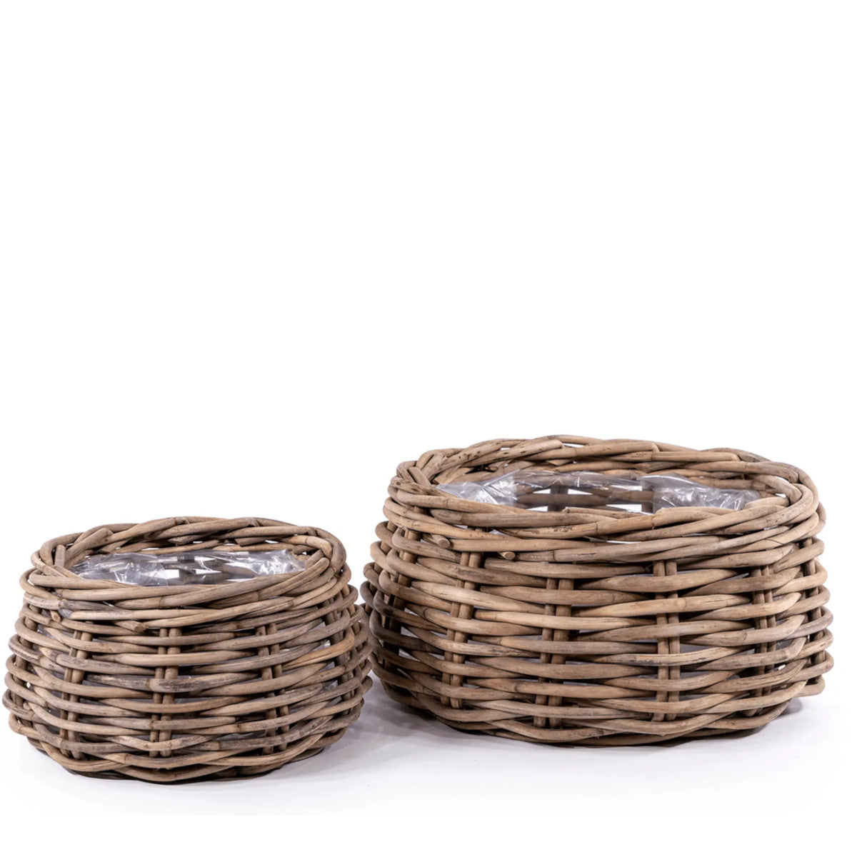 Gommaire Eric Low Planter Set - Rattan