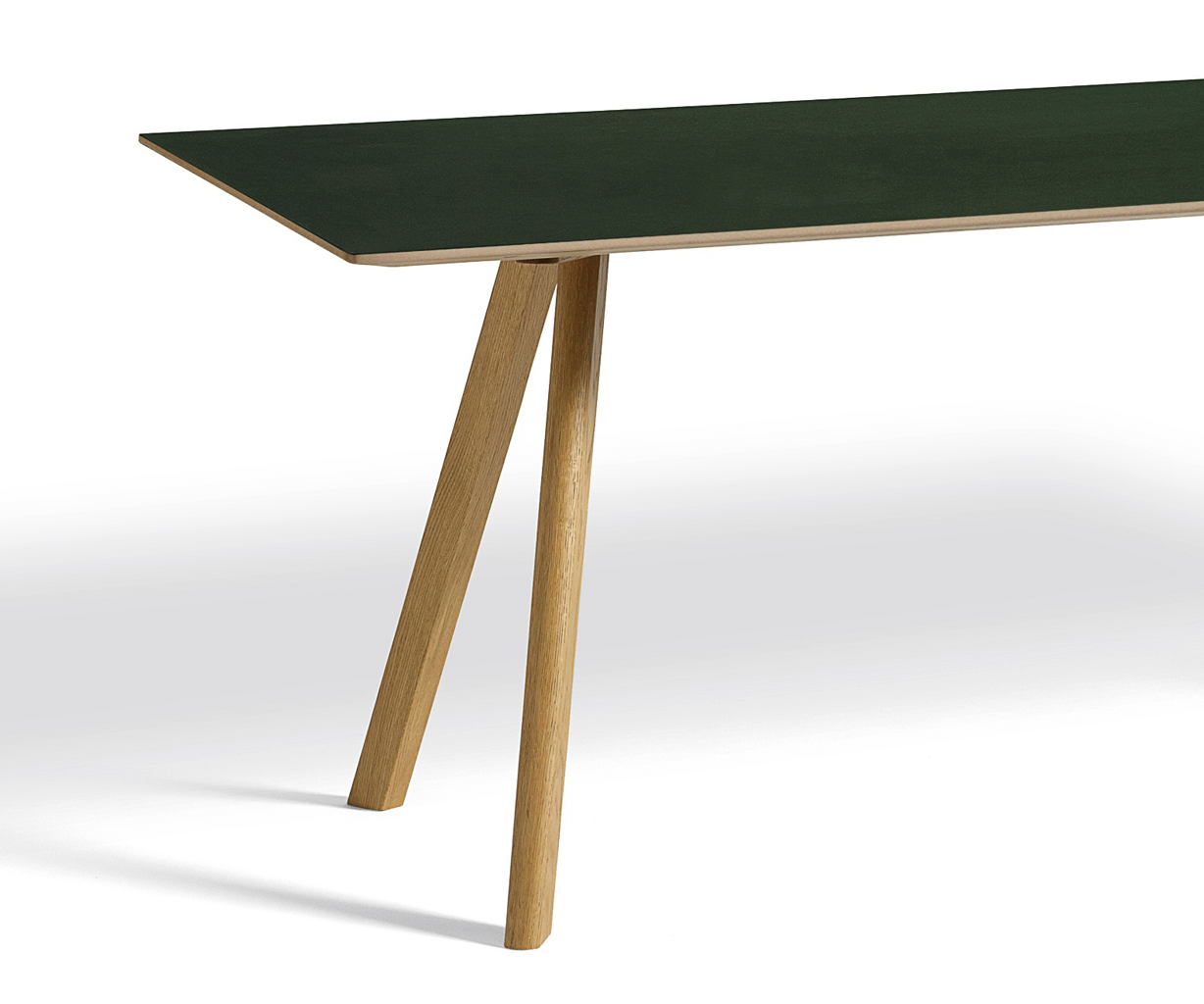 HAY CPH30 2.0 Table - 200x90cm - Grøn Linolium
