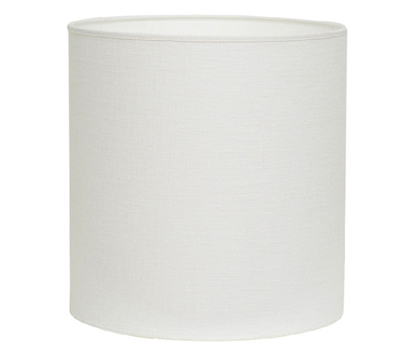 hvid linen lampeskærm