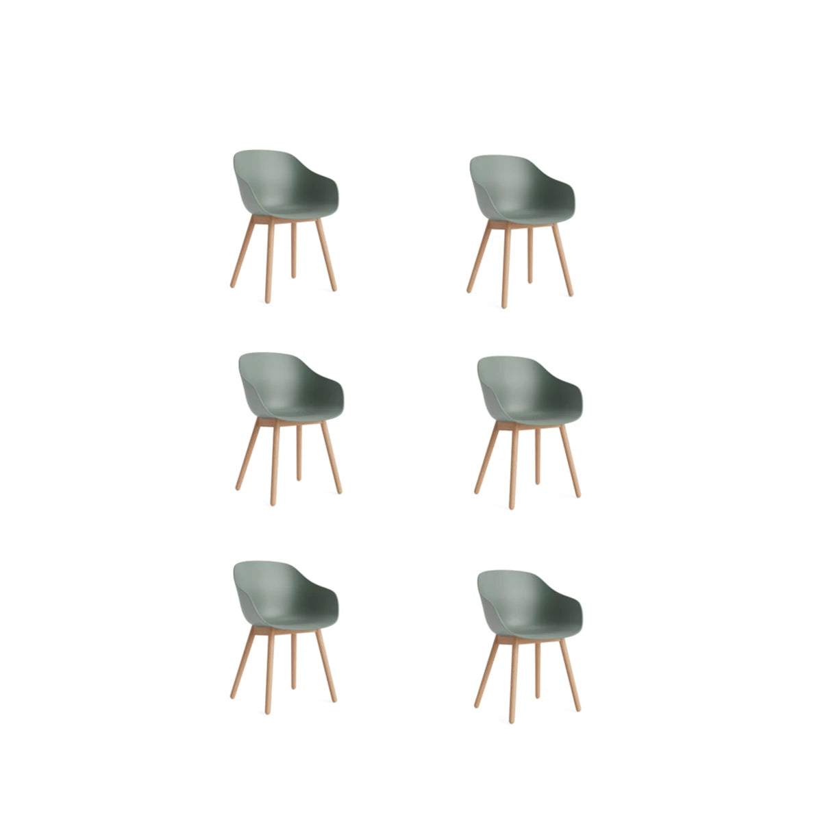 HAY About A Chair - AAC 212 - Eg - Fall Green - 6 stk. DEMO.