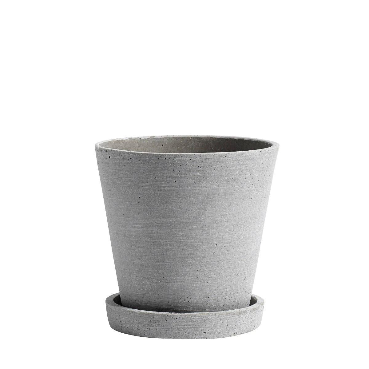 HAY Flowerpot with Saucer - Medium - Grey