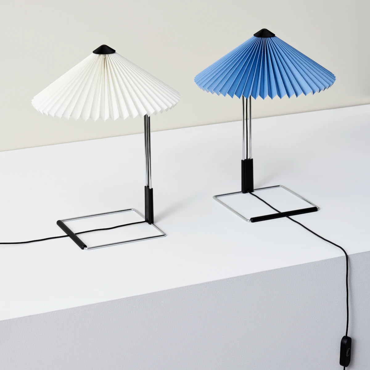 HAY Matin Bordlampe - Small - White/Mirror