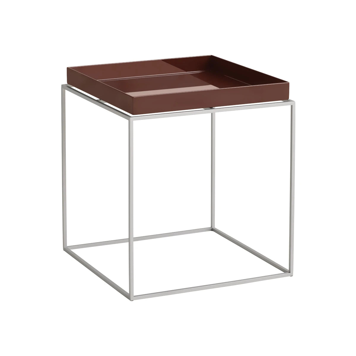 HAY Tray Table - 40x40cm - Medium - Silikonebelagt stål base