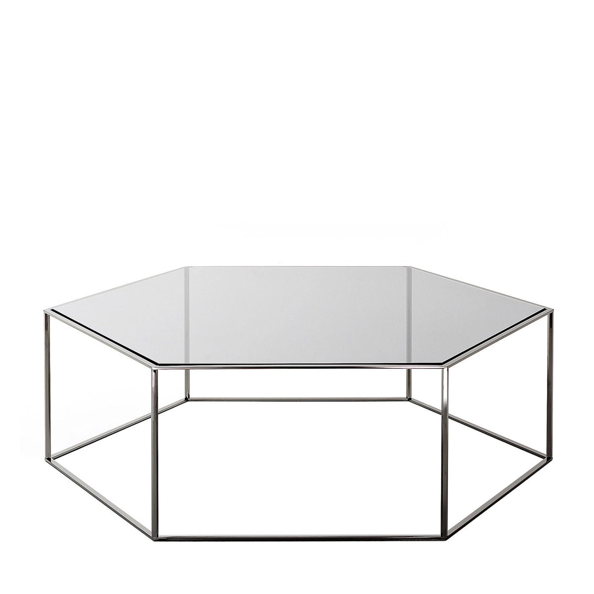 Desalto Hexagon 690 Sofabord - Glas Top - Krom Stel - 100x100