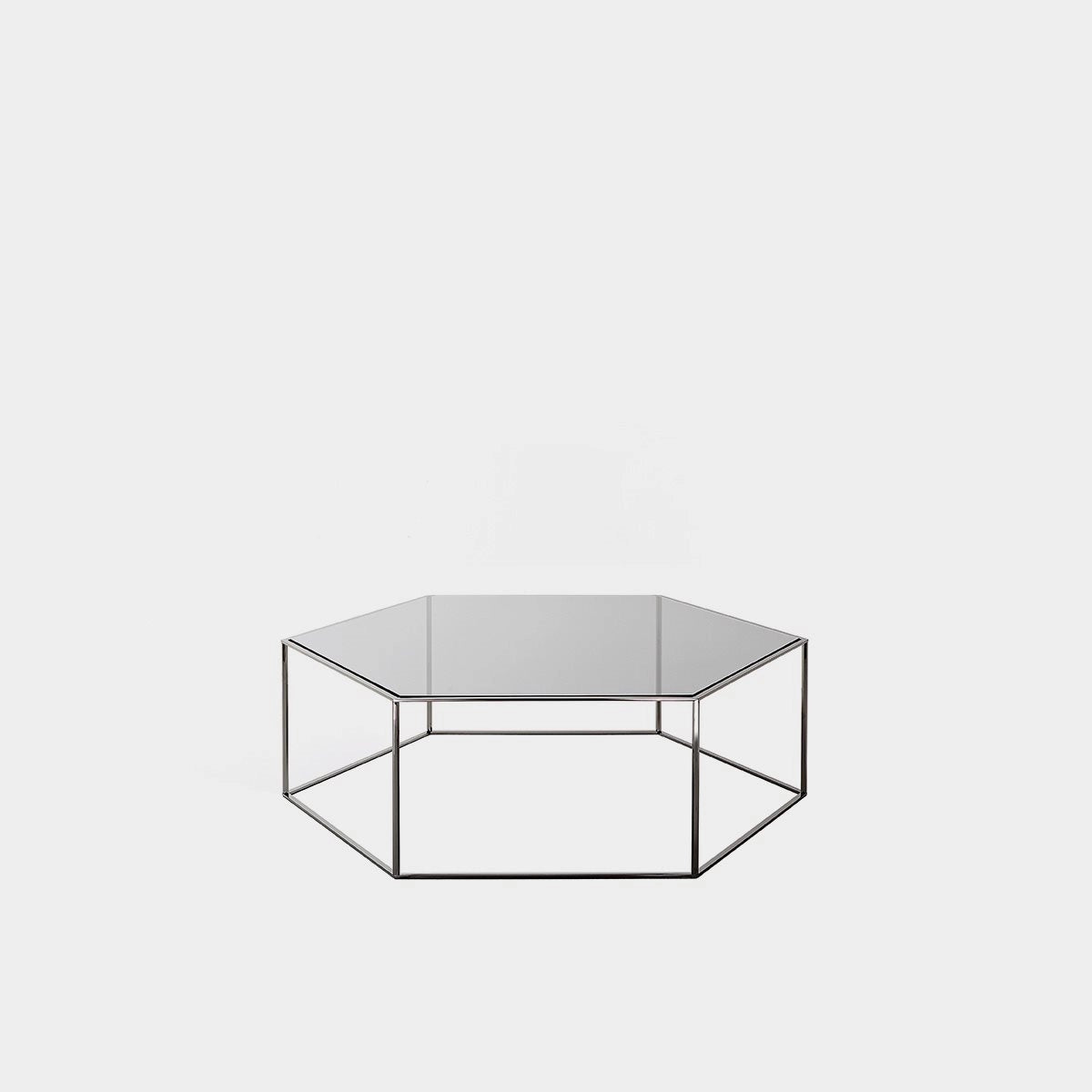 Desalto Hexagon 690 Sofabord - Glas Top - Krom Stel - 80x80