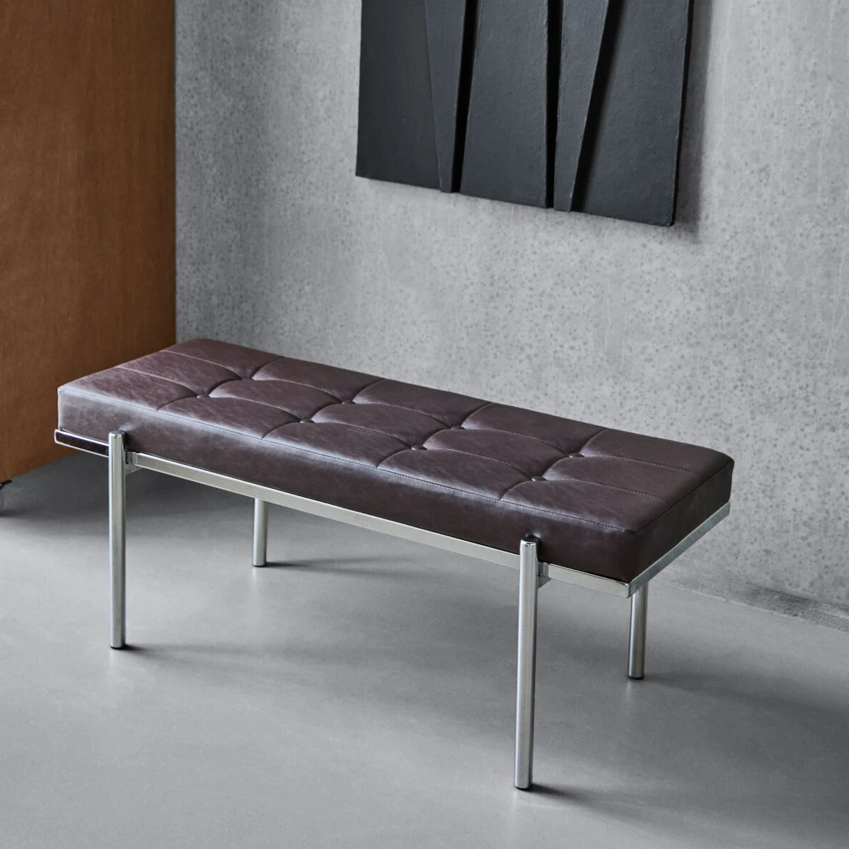 House Doctor Lao bænk - mulberry/chrome - 110
